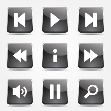 Çoklu ortam denetleyicisi Icon set