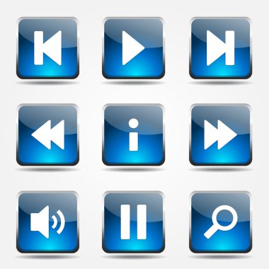 Çoklu ortam denetleyicisi Icon set