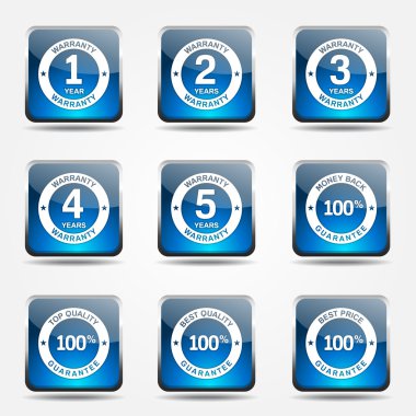 garanti garanti mühür Icon set