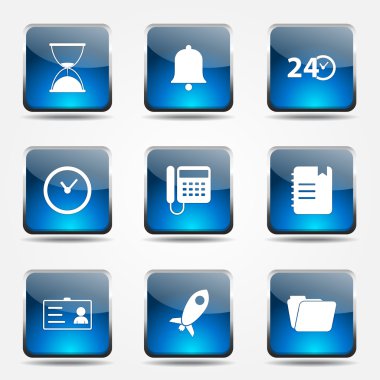 zaman süresi Icon set