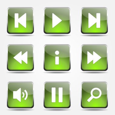 Çoklu ortam denetleyicisi Icon set