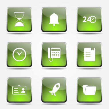 zaman süresi Icon set