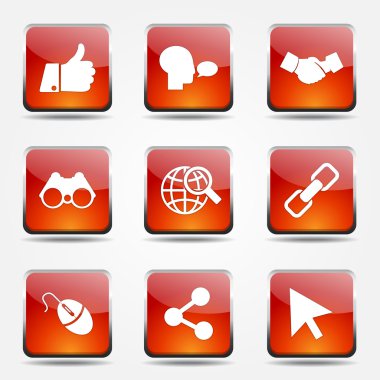 Sosyal Internet simge seti