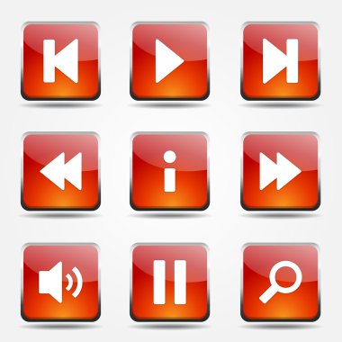 Çoklu ortam denetleyicisi Icon set