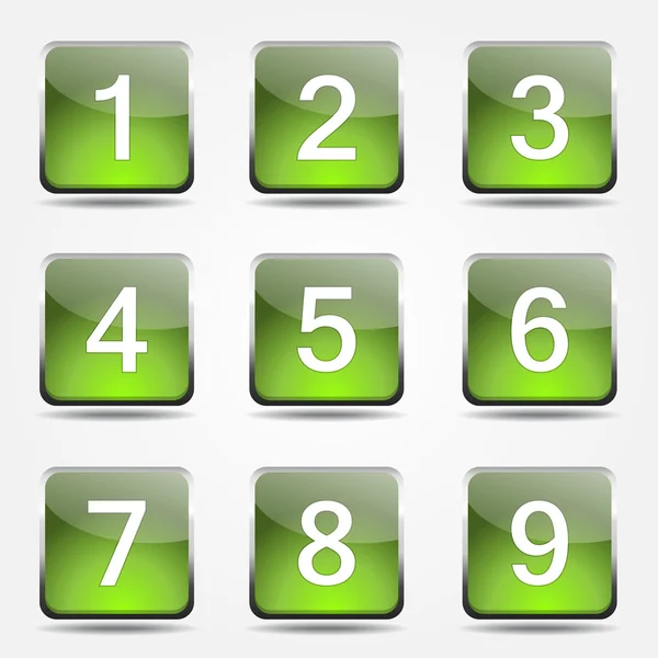 Icon set sayma sayıları — Stok Vektör