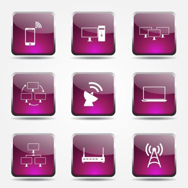 Telekom iletişim Icon set