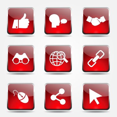 Sosyal Internet simge seti