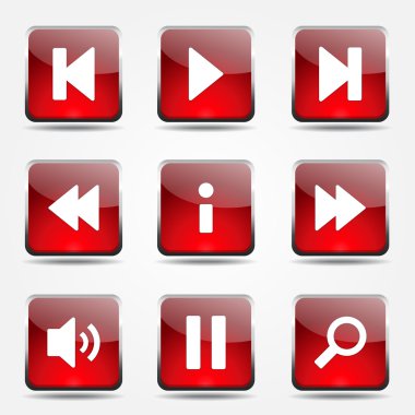 Çoklu ortam denetleyicisi Icon set