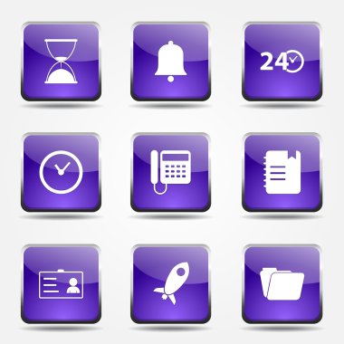 zaman süresi Icon set