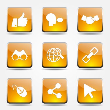 Sosyal Internet simge seti