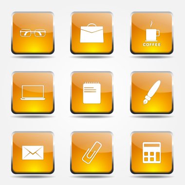 Office iş Icon set