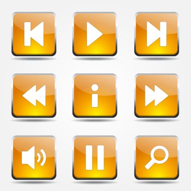 Çoklu ortam denetleyicisi Icon set