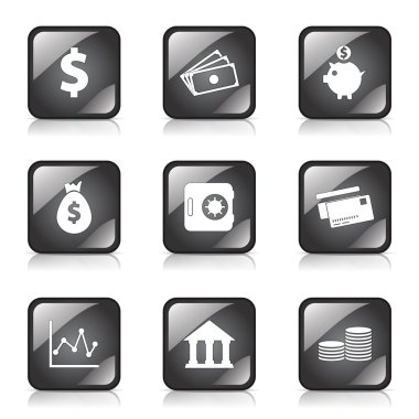 Finans bankacılık Icon set