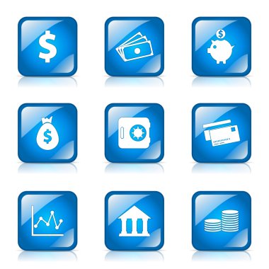 Finans bankacılık Icon set