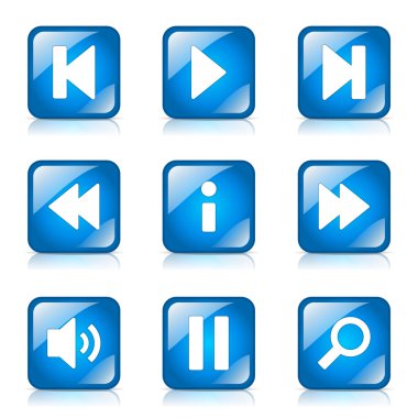 Çoklu ortam denetleyicisi Icon set