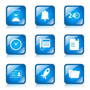 zaman süresi Icon set