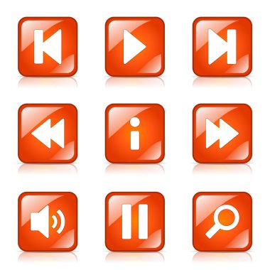 Çoklu ortam denetleyicisi Icon set
