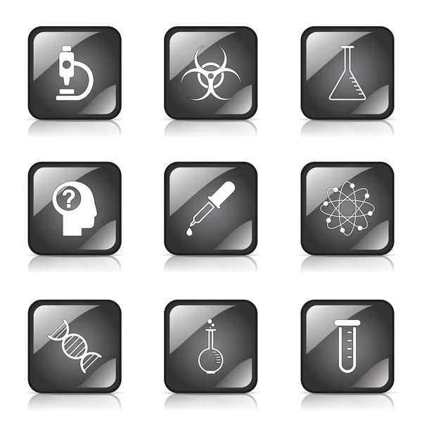 Conjunto de ícones de instrumentos científicos —  Vetores de Stock
