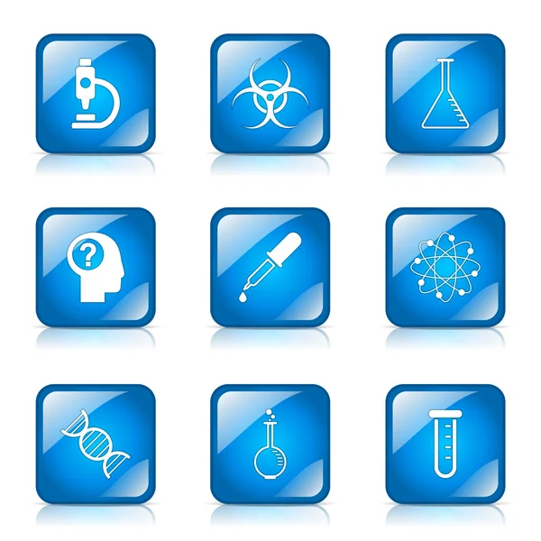 Science Instruments Icon Set — Stock Vector