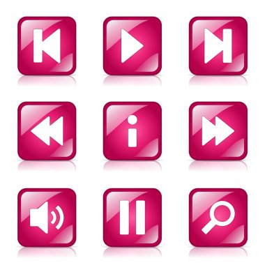 Çoklu ortam denetleyicisi Icon set