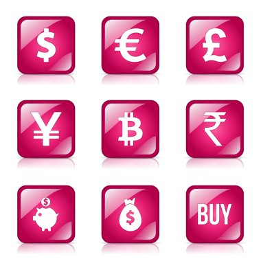 para birimi işareti Icon set
