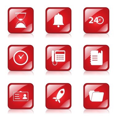 zaman süresi Icon set