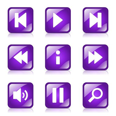 Çoklu ortam denetleyicisi Icon set