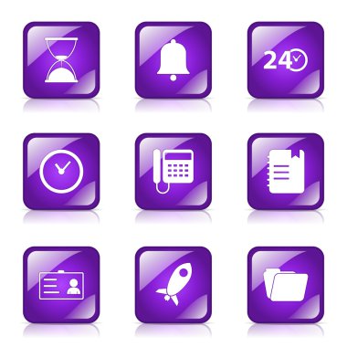 zaman süresi Icon set