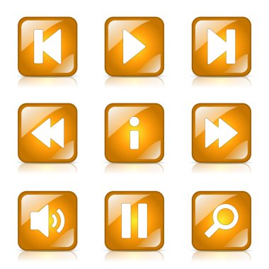 Çoklu ortam denetleyicisi Icon set