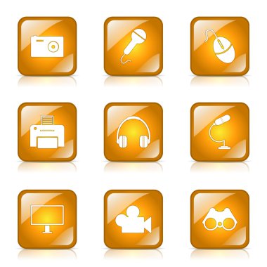 boya, vernik Icon set