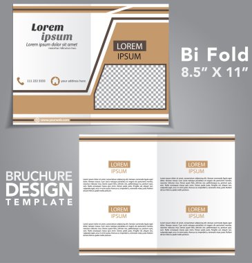 Bi Fold Brochure Vector Design