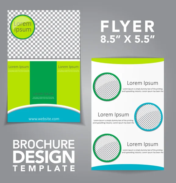 Flyer Brochure Vector Design — Stok Vektör