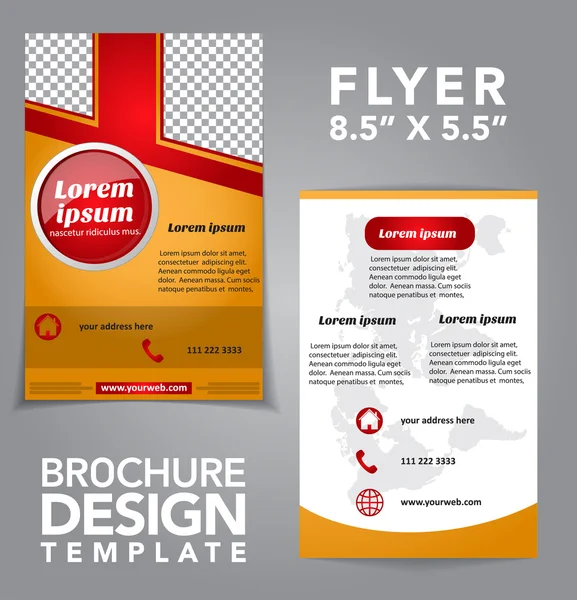 Flyer Brochure Vector Design — ストックベクタ