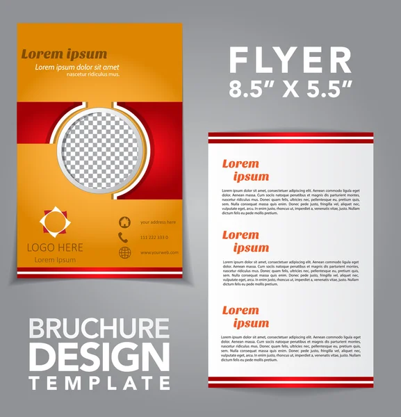 Flyer Brochure Vector Design — Stockový vektor