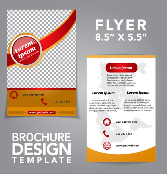 Flyer Brochure Vector Design — Stock Vector