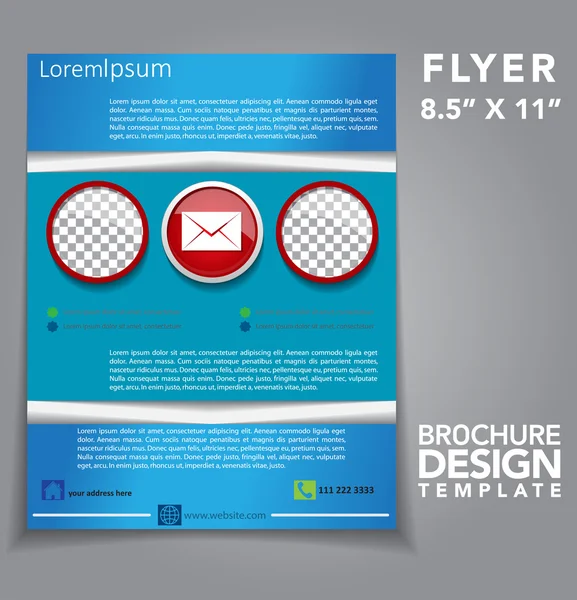 Flyer Brochure Vector Design — Stock Vector