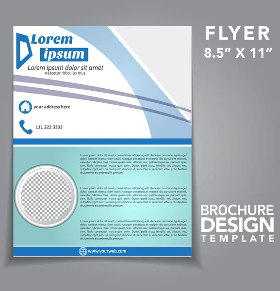 Flyer Brochure Vector Design — 스톡 벡터