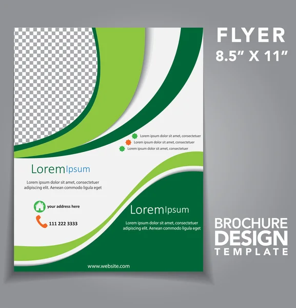 Flyer Brochure Vector Design — 스톡 벡터