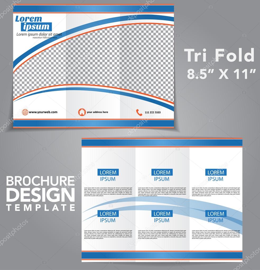 Tri Fold Brochure Vector Design