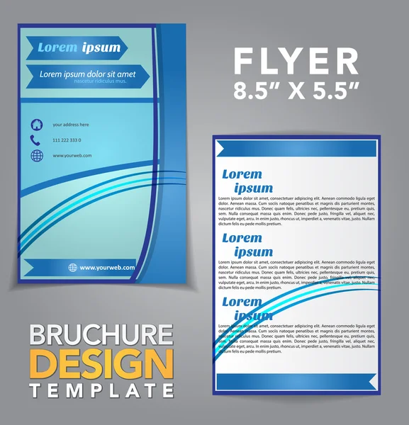 Flyer Brochure Design — Stock Vector