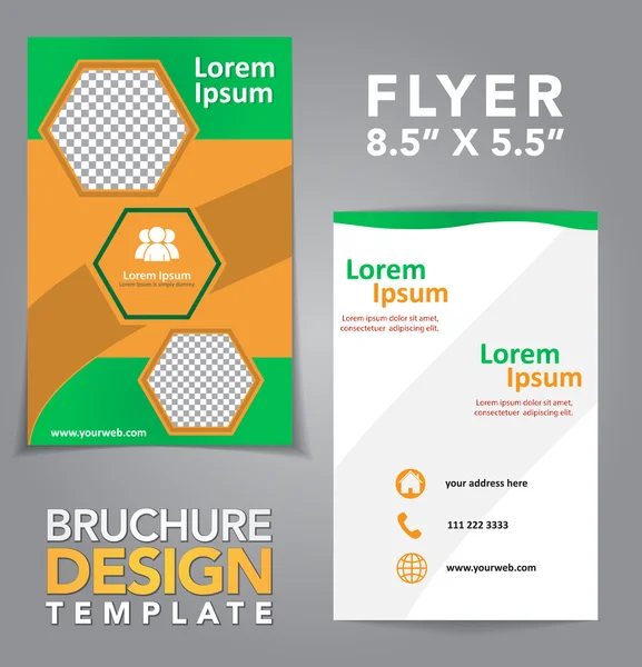 Flyer Brochure Design — Stock Vector