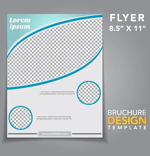 El ilanı broşür tasarımı — Stok Vektör