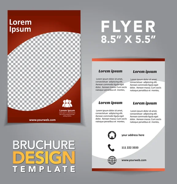 Flyer broschyr design — Stock vektor