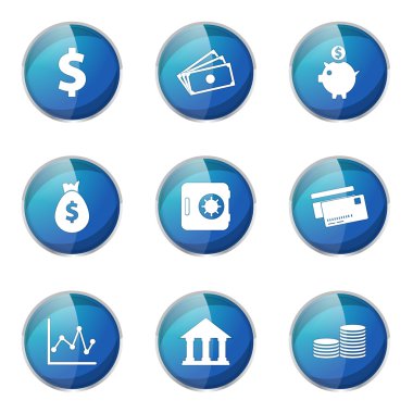 Finans bankacılık Icon set