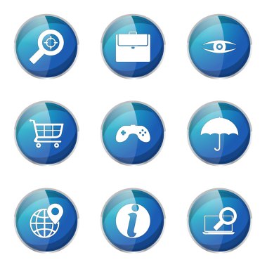 SEO Internet işareti simgesi tasarım kümesi