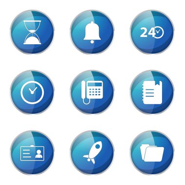 zaman süresi Icon set