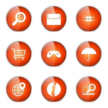 SEO Internet işareti simgesi tasarım kümesi