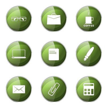 Office iş Icon set