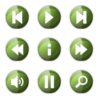 Çoklu ortam denetleyicisi Icon set