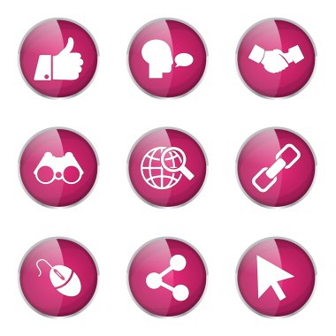 Sosyal Internet simge seti